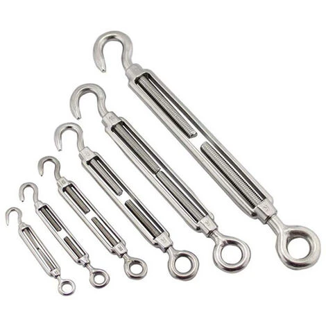 MACARON M4/M5/M6/M8 Tendeur Crochet Et œil En Acier Inoxydable 304 - Lot De 4 LO-Ron