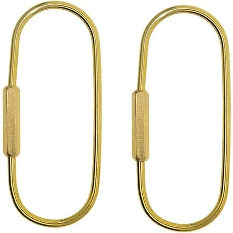 MACARON Grande Taille Mousqueton De Verrouillage En Acier Inoxydable Maillon Rapide Connecteur De Chaîne Porte-clé Boucle Vis De Verrouillage Anneaux (2 Pièces)LO-Ron