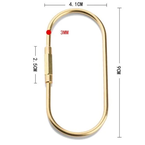 MACARON Grande Taille Mousqueton De Verrouillage En Acier Inoxydable Maillon Rapide Connecteur De Chaîne Porte-clé Boucle Vis De Verrouillage Anneaux (2 Pièces)LO-Ron – Image 3
