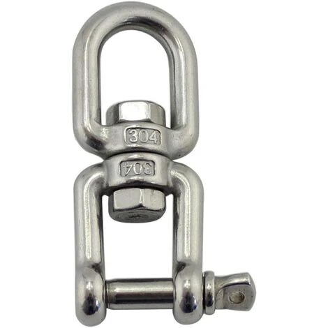 MACARON Lot De 2 Anneaux Pivotants Robustes En Acier Inoxydable 304 8 Mm LO-Ron – Image 2