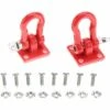 MACARON Boucle De Remorque RC Voiture, Manille RC Sauvetage Verrouillage Accessoire Pour Modèle De Voiture D'escalade RC Crawler(Rouge)LO-Ron
