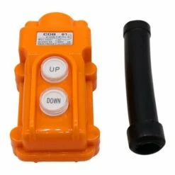 IRISFR Lilaris Chaîne De Grue Interrupteur à Bouton-poussoir De Conduite Bouton De Levage Pendentif Contrôleur Antipluie Haut En Bas Interrupteur De Palan électrique，orange