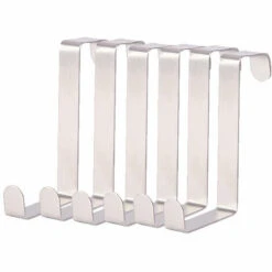 IRISFR Lilaris 6pcs Crochets De Porte,Durable Et Sans Percage,Robuste Crochet Porte Manteau XXL Protection En Mousse Reversible Crochets Serviette Crochet à Vêtements Chapeau Crochets,pour Portes Tiroirs Placards