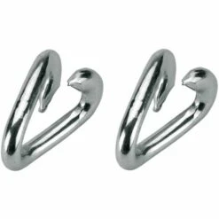 CYCLINGCOLORS 2x Maillon De Sécurite 10mm Fausse Maille Acier Ouvert Chaîne Câble Corde Attache Spirale