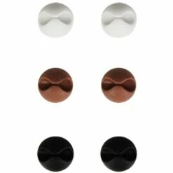 LITZEE Lot De 6 Clips Câble Durable, Range-câbles Et Serre-câbles, Self-adhésif, Organiseur Et Rangement De Bureau Accessoire De Rangement Pour Cuisine