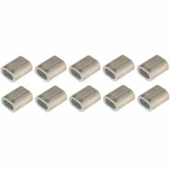 CYCLINGCOLORS 10x Manchon à Sertir 2mm Aluminium Pour Câble Acier Armature Raccord Connecteur Réparation Serre