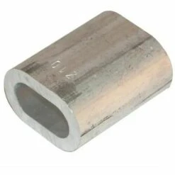 CYCLINGCOLORS Manchon à Sertir 12mm Aluminium Pour Câble Acier Armature Raccord Connecteur Réparation Serre