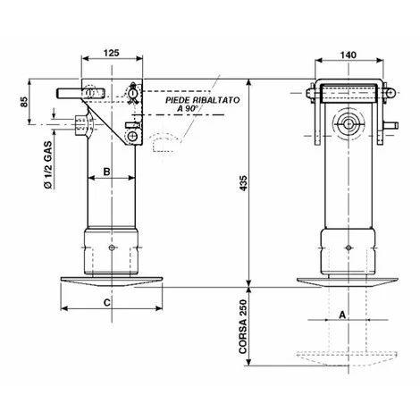LEM SELECT Béquille Hydraulique ø 65 – Image 2