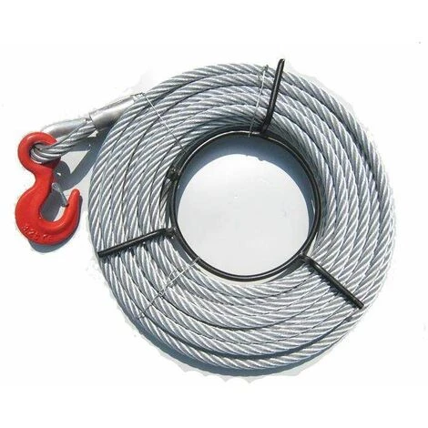 Varan Motors - Hoh800 Tire-fort, Tire-câble Manuel, Treuil De Halage à Levier 800Kg + Câble 20 Mètres ø8.3mm - Gris – Image 2