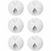 MEZHENG 6 Pack Câble Clips, Rangement-câbles Et Serre-câbles Pour TV Ordinateur PC Portable Maison Et Bureau, Blanc