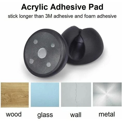NAXUNNN Lot De 6 Clips Câble Durable, Range-câbles Et Serre-câbles, Self-adhésif, Organiseur Et Rangement De Bureau – Image 2
