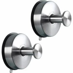 MEZHENG Crochet Ventouse -pack De 2 Crochet Porte Serviette à Ventouse Accroche Torchon En Inox Barre Crochet Cuisine Ventouse Pour Cuisine Et Salle De Bain, Douche, Manteaux Etc