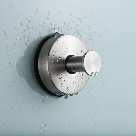 MEZHENG Crochet Ventouse -pack De 2 Crochet Porte Serviette à Ventouse Accroche Torchon En Inox Barre Crochet Cuisine Ventouse Pour Cuisine Et Salle De Bain, Douche, Manteaux Etc – Image 2