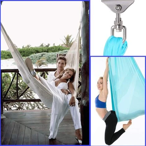 MEZHENG Crochet De Plafond Chaise Suspendue Crochet De Plafond Robuste Chaise Pivotante En Acier Inoxydable â Image 5