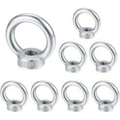 GGNRALNY M10 écrou à Oeil, Anneau De Levage Boulon à œil, Acier Inoxydable 304 écrou De Bague, Piton à Visser Ecrous - 8 Pcs