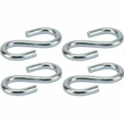 CYCLINGCOLORS 4x Crochet En S Acier Inoxydable Diamètre 3mm Universel Fixation Corde Cuisine Vaisselle Mural Rideau Inox Suspendre Ustensile