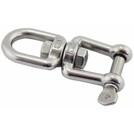 LLOVE Émerillon Manilles Chaînes D'ancrage D'amarrage Connecteur Pivotant En 304 INOX Pour Bateau Marine - 10mm – Image 2