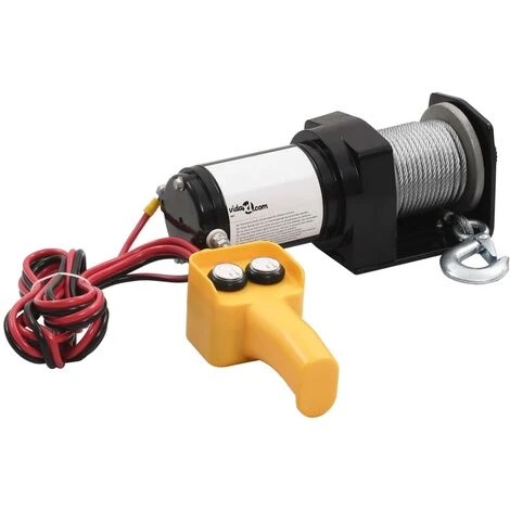 VidaXL Treuil électrique 12 V 907 Kg Télécommande Filaire – Image 2