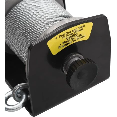VidaXL Treuil électrique 12 V 907 Kg Télécommande Filaire – Image 4