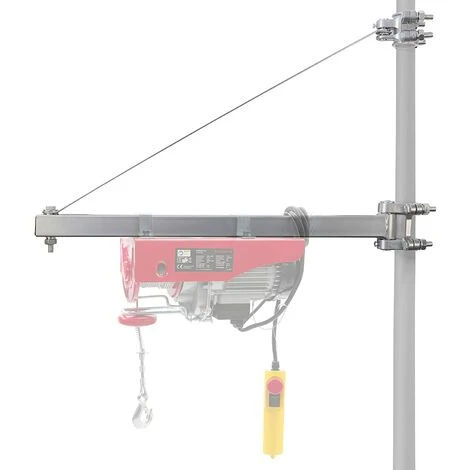 AREBOS Bras Pivotant | Bras De Levage électrique Pivotant | Support Palan 1000kg | 750mm | Treuil Palan Électrique Rotation De 180° - Pourpre â Image 2