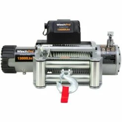 WinchPro - Treuil Électrique 12V 5900kg/13000lbs, Câble En Acier De 26m, 2 Télécommandes Incluses (1 Sans Fil, 1 Câble), Pour Tout-terrain, 4x4, Remorques