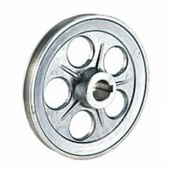 HELIOTRADE Poulie Pour Moteur Electrique 160 Mm Entraxe 24 Mm