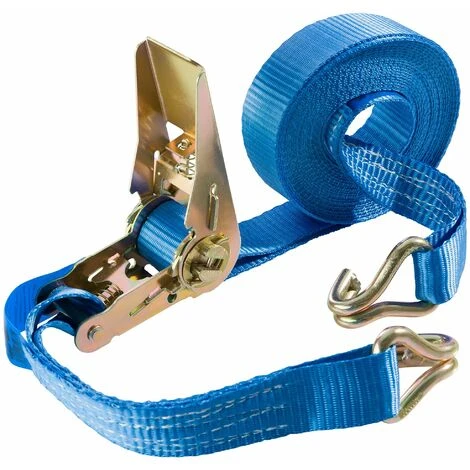 AREBOS 10x Sangle D'Arrimage à Cliquet 800 Kg, 6 M - Bleu – Image 2