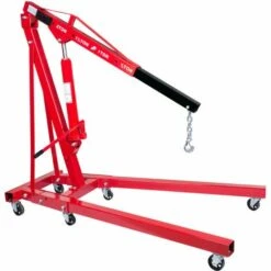 TRAD4U Grue D'atelier Chèvre, Varan Motors, Hydraulique Grue De Levage Mobile Pliante 2T