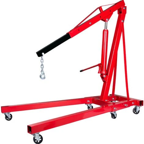 TRAD4U Grue D'atelier Chèvre, Varan Motors, Hydraulique Grue De Levage Mobile Pliante 2T – Image 2